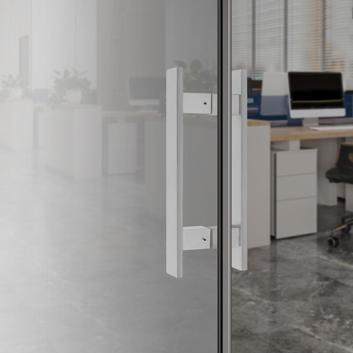 304 Stainless Steel Double-Sided Push Pull Door Handle for Glass Doors