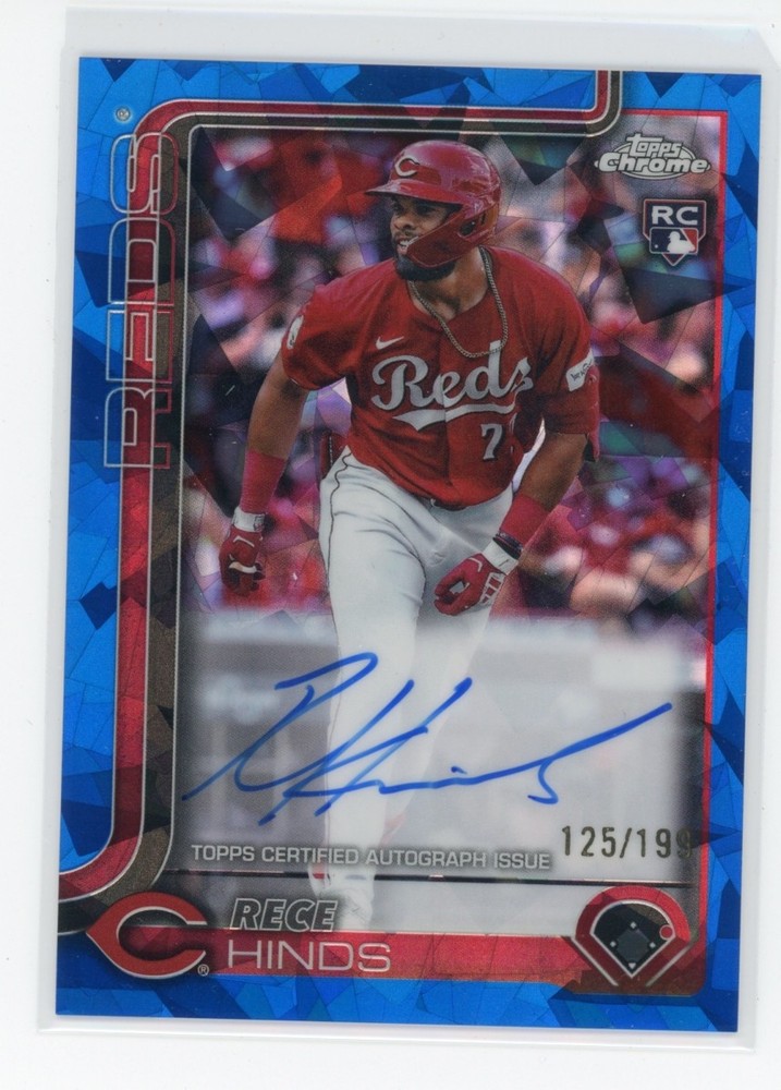 2025 Topps Chrome Sapphire Edition - Rookie Autographs Rece Hinds, Rece Hinds #RA-RH /199 (AU, RC)