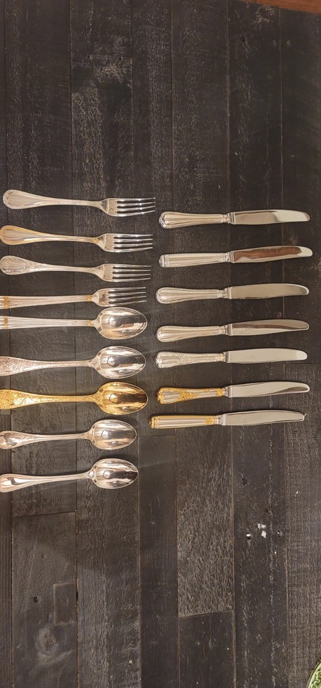 16 Pieces of Assorted of Christofle Silverplate Flatware