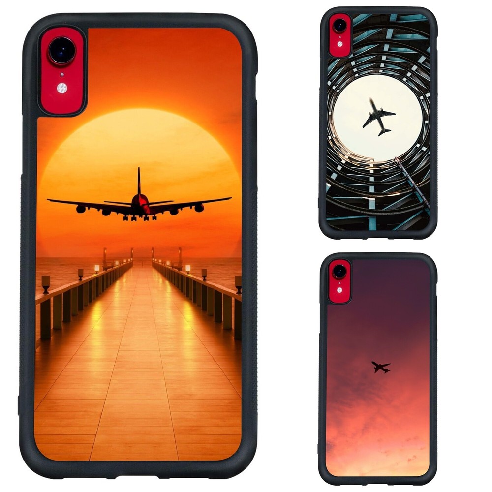Plane In Sky Background For Samsung 05s 06 a14 a15 a16 5G 4G Anti scratch Cover