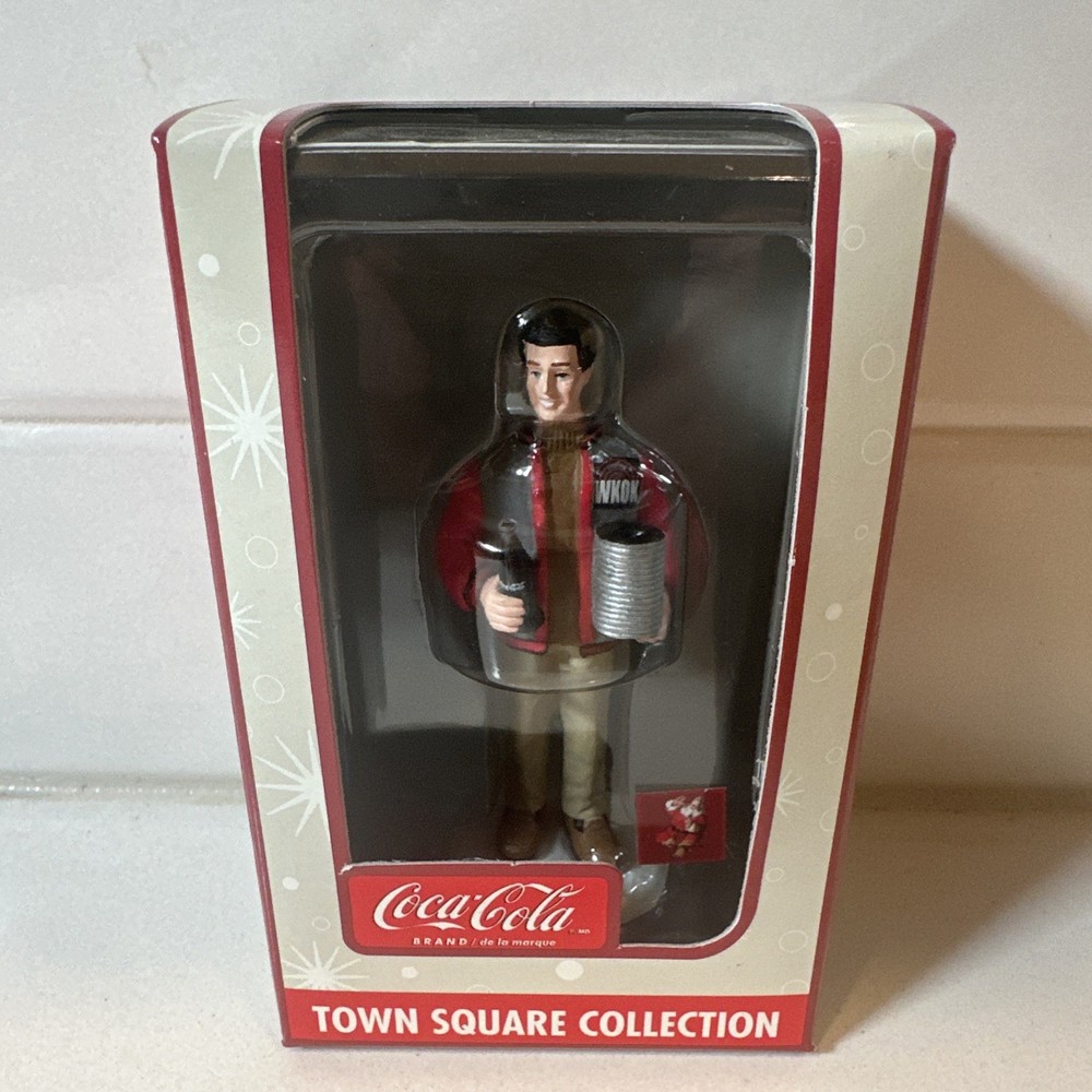 Coca Cola Town Square Collection WKOK Disc Jockey with Records & Coke Accessory