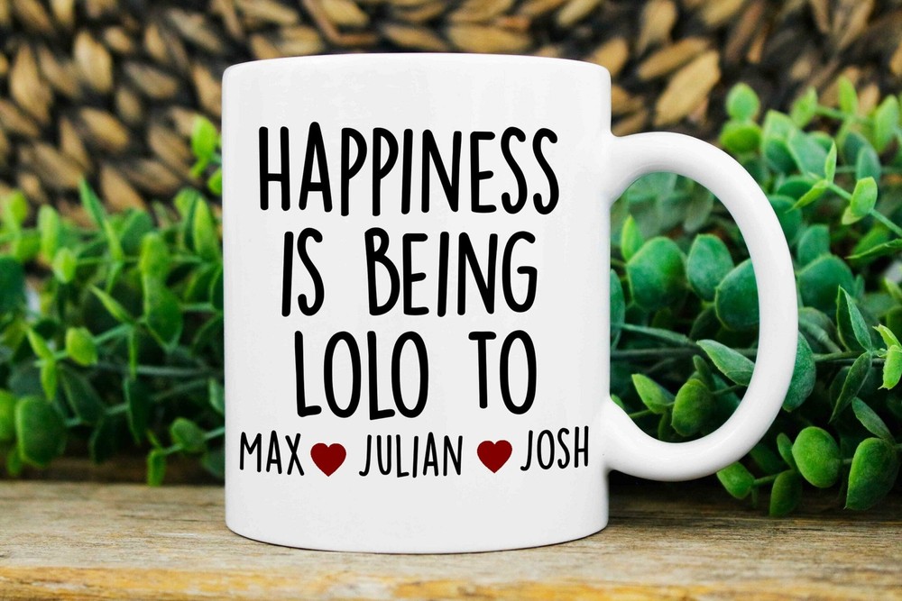 Lolo Gifts Custom Lolo Mug Lolo Christmas Gift Personalized Mug With Kids Names