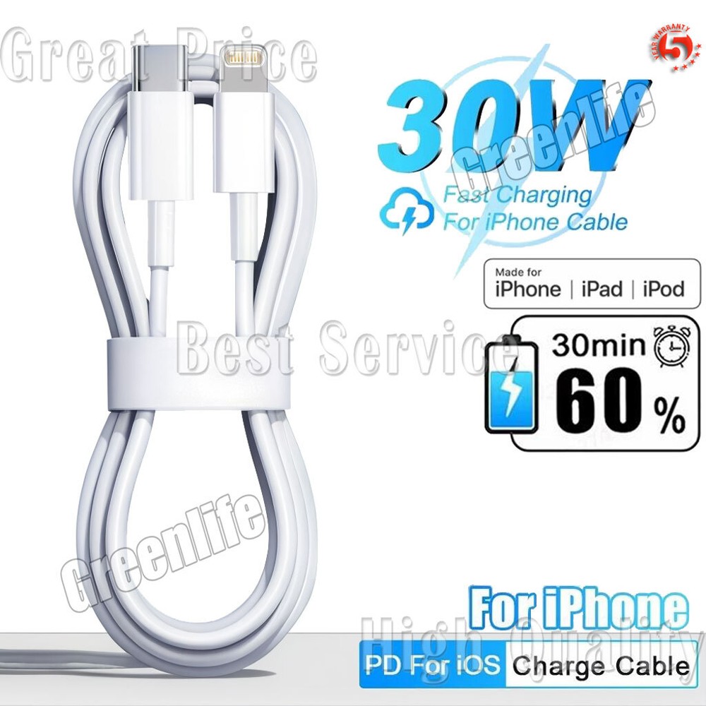 1m/2m USB C to Lightning Fast Charger Cable for iPhone 14 13 12 11 Pro Max XR