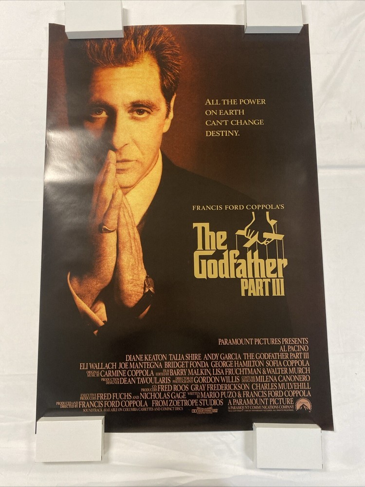 LOT OF 20 GODFATHER III 1990 ORIG ROLLED UNUSED 27x40 ONE SHEET POSTERS PACINO