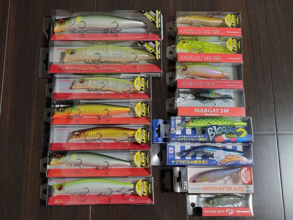 Sea Bass Lure Bulk Set Mayfly Blowwin Mega Bass Blue Blue Multiple Models Used
