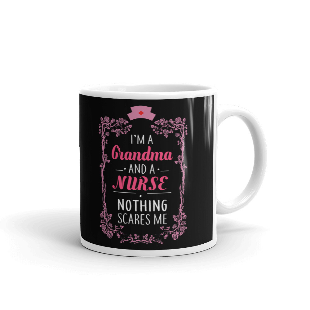 I'm A Grandma and A Nurse Retirement Coffee Tea Ceramic Mug Office Work Cup Gift