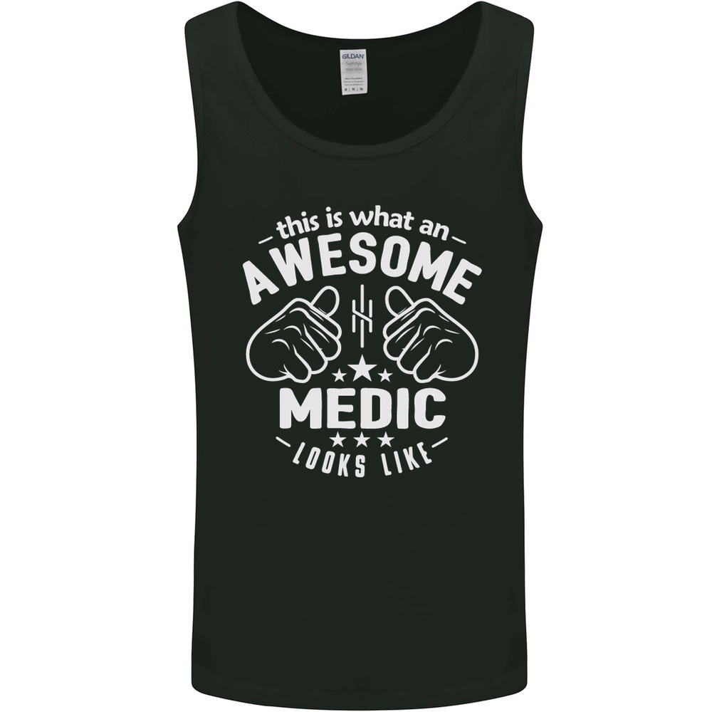 Awesome Medic Graphic Vest Tank Top for Men  