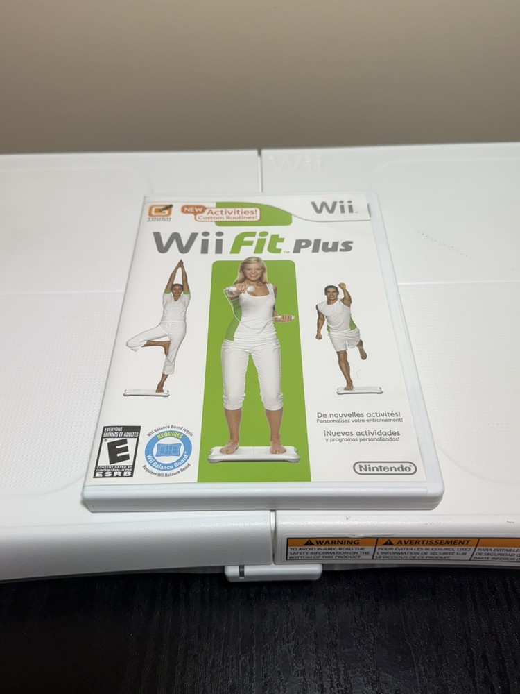 Nintendo Wii Fit Balance Board With Wii Fit Plus Video Game