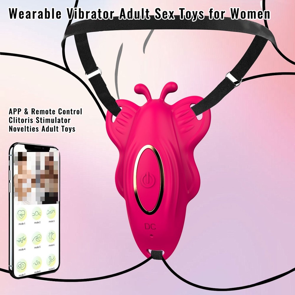 Butterfly Panty Wearable Vibrator Adult Sex Toys for Women APP Control Clitoris