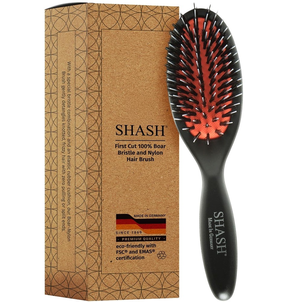 Since 1869 Handmade German Nylon Boar Bristle Brush for Normal Hair