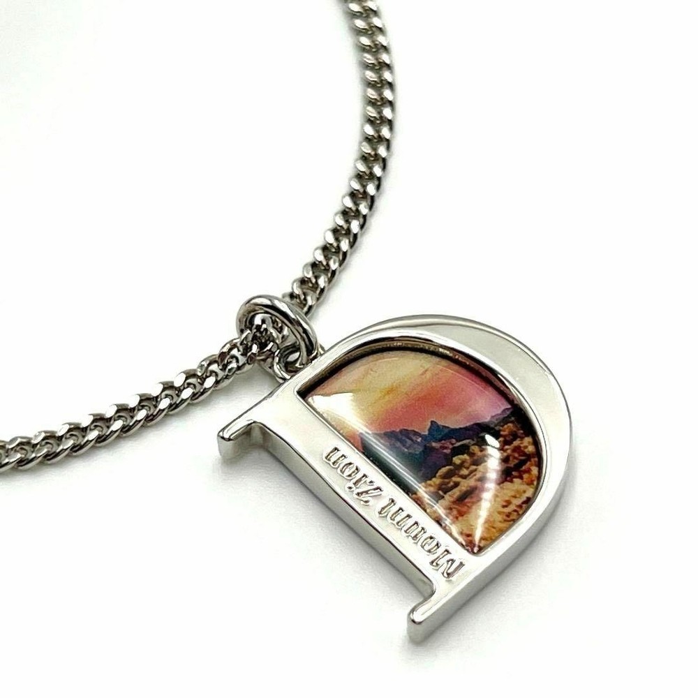 Christian Dior Rare Men'S Necklace Pendant Mountain Of Zion