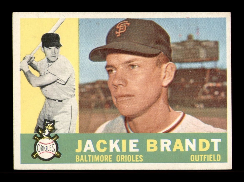 1960 Topps #53 Jackie Brandt EX-MINT Baseball Card by OBGcards