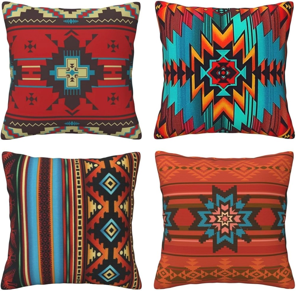 Western Native American Throw Pillow 18