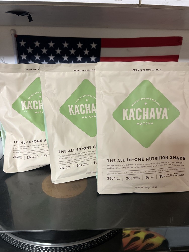 3 Bags Ka’Chava KaChava Superfood MATCHA Nutrition Shake 15.31 Oz Exp 2/26