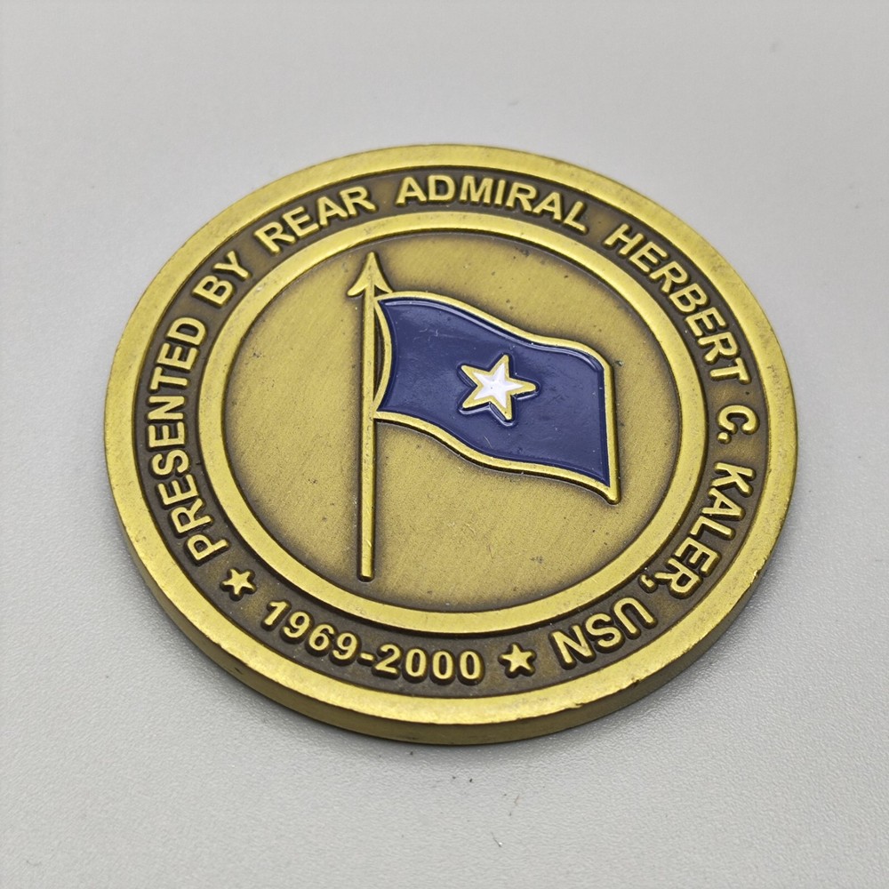 Presented by Rear Admiral Herbert C Kaler Usn Challenge Coin