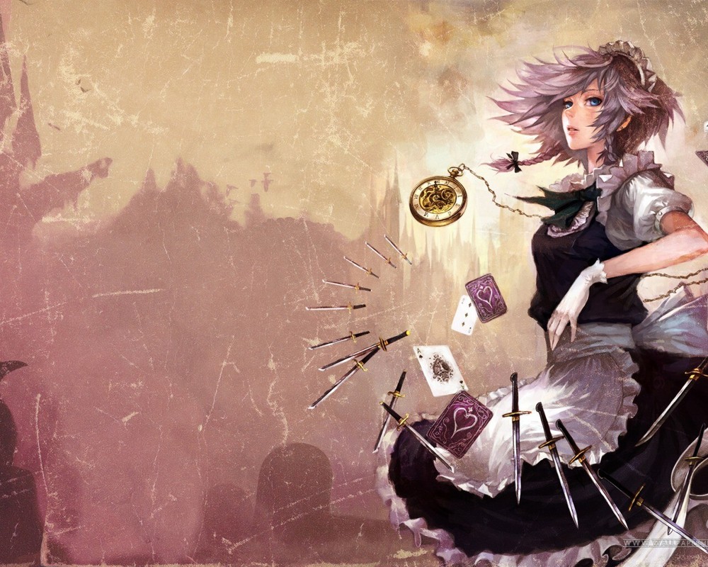 Anime anime girls fantasy art girl playing cards Playmat Gaming Mat Desk