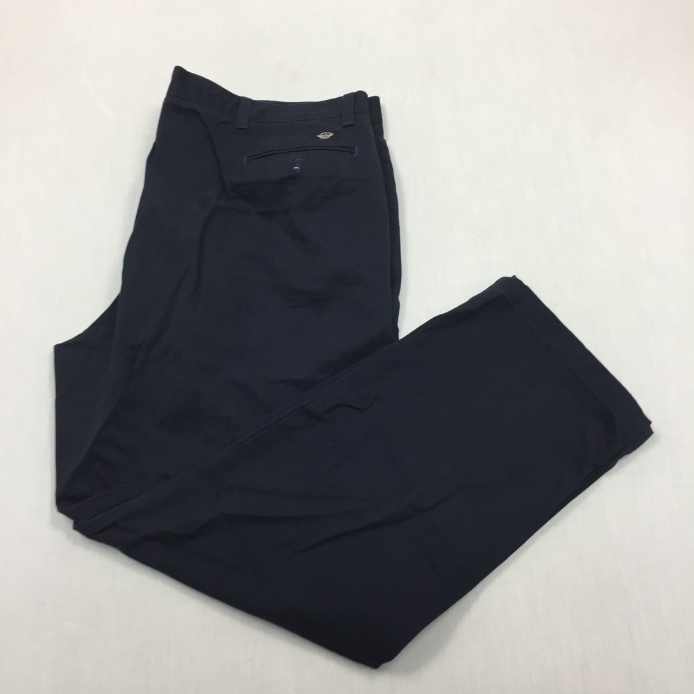 Dockers Chino Trousers Cotton Pants Straight Fit Mens Size 42W 30L Blue