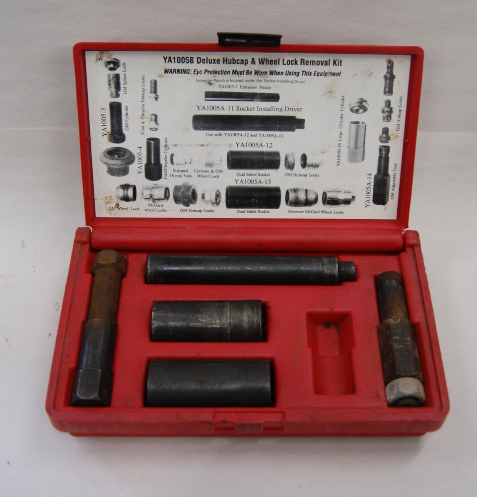 Blue Point YA1005B Tool Deluxe Hubcap & Wheel Lock Removal Kit READ, SH6669