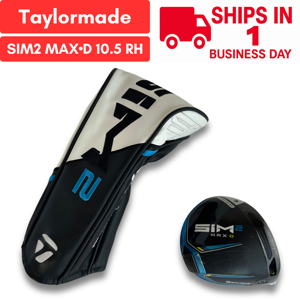 TaylorMade SIM2 MAX D 10.5 Driver Right Hand USED With Headcover FAST SHIP