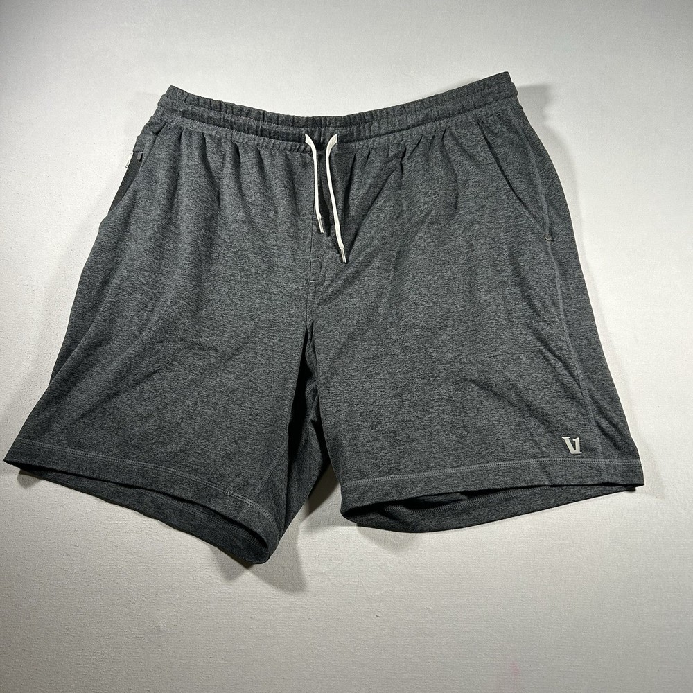 Vuori Ponto Shorts Mens XXL Gray DreamKnit V344 Athletic Stretch Lounge 7in
