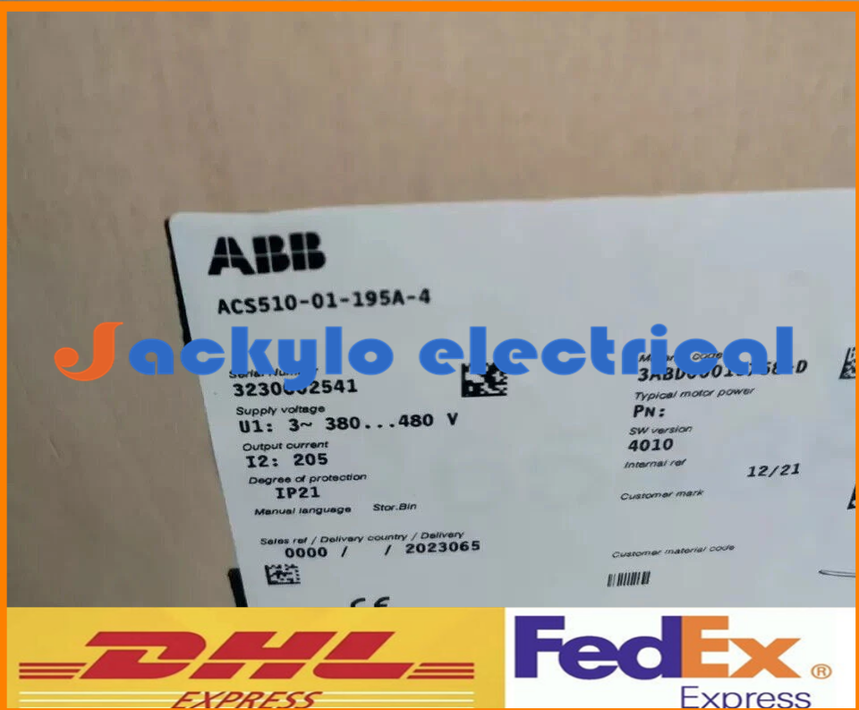 ACS510-01-195A-4 ABB Frequency Converter Brand New in Box!Spot Goods Zy