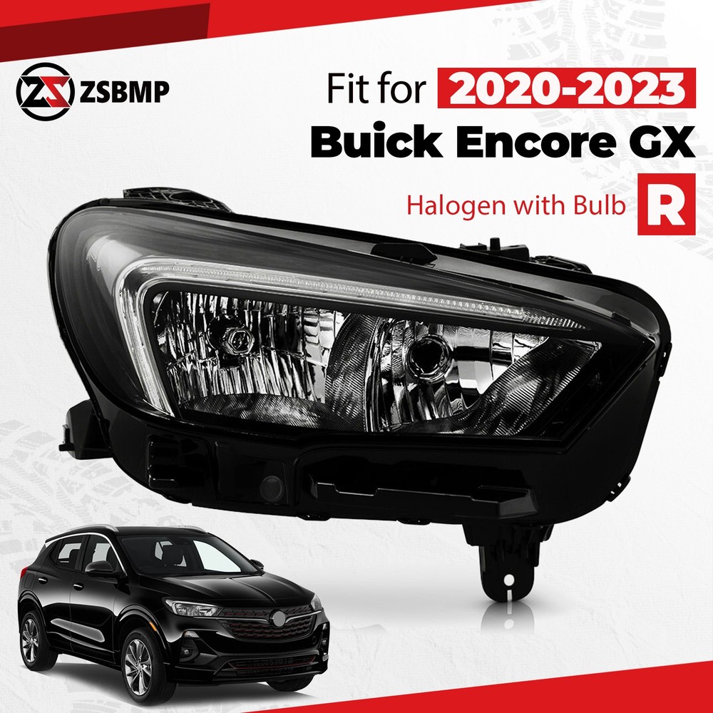 Halogen Headlight with LED DRL For 2020-2023 Buick Encore GX Passenger Side