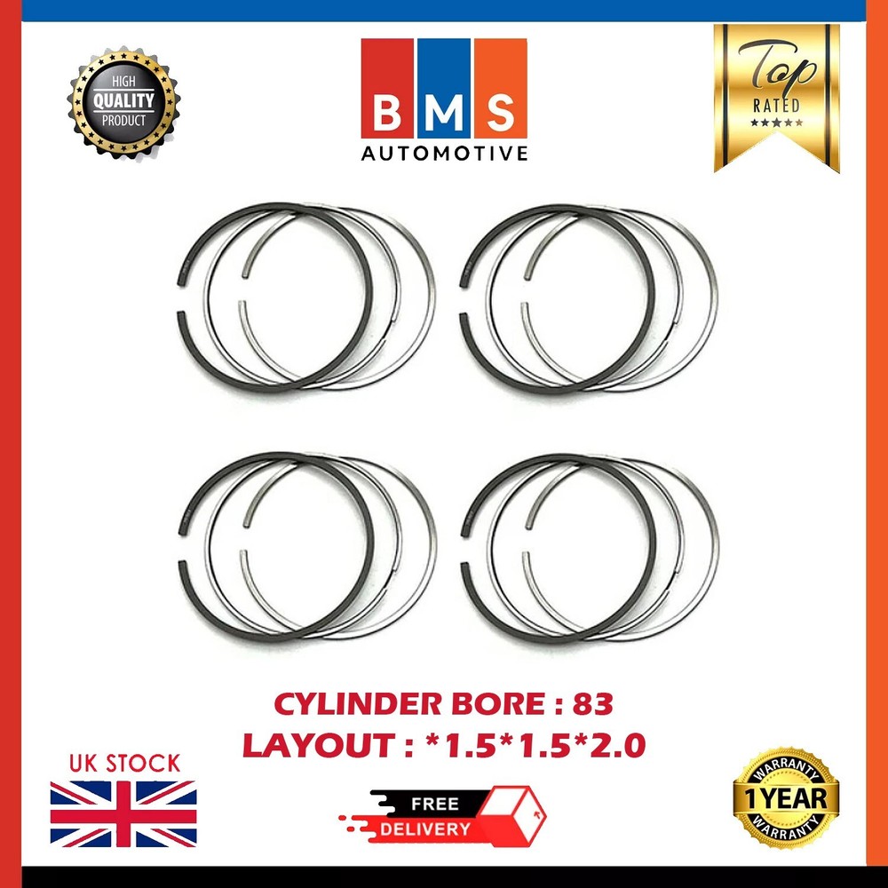 PISTON SET STD FOR LAND ROVER RANGE ROVER VELAR EVOQUE 2.0L DIESEL 204DTD 204DTA