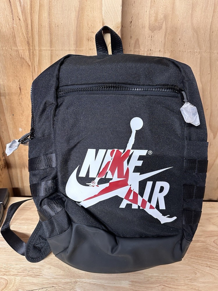Nike Air Jordan Jumpman Logo Classic Backpack with Laptop Compartment 9A0257-023 Black