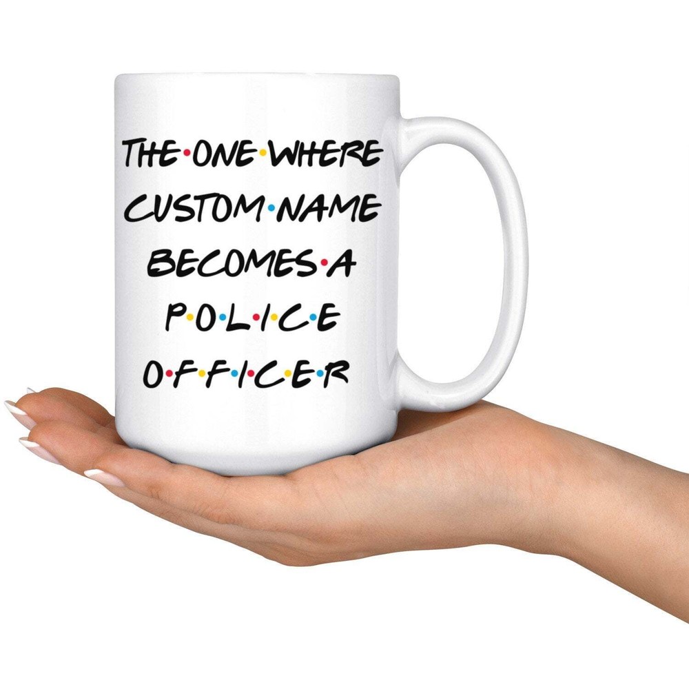 Personalized Police Officer Graduation Mug Police Officer Promotion Present