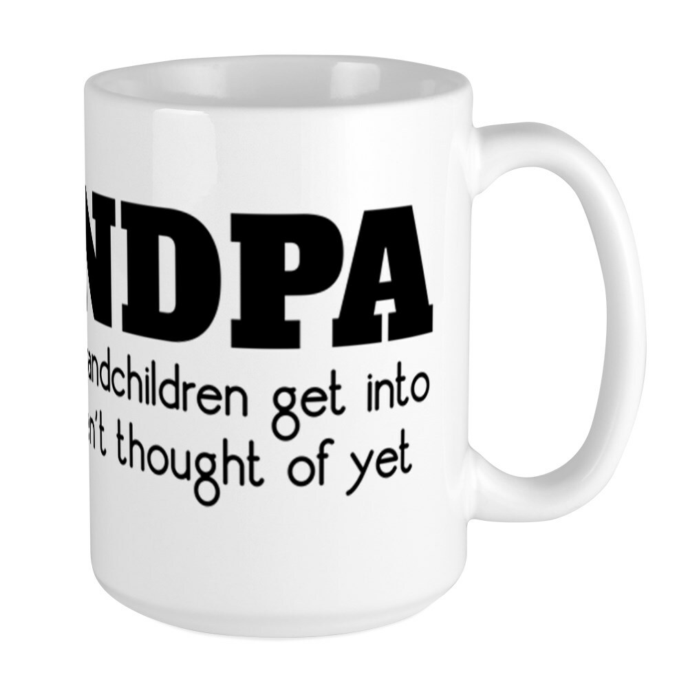 CafePress Grandpa Mischief Coffee Mug, Large 15 oz. White Coffee Cup (240349747)