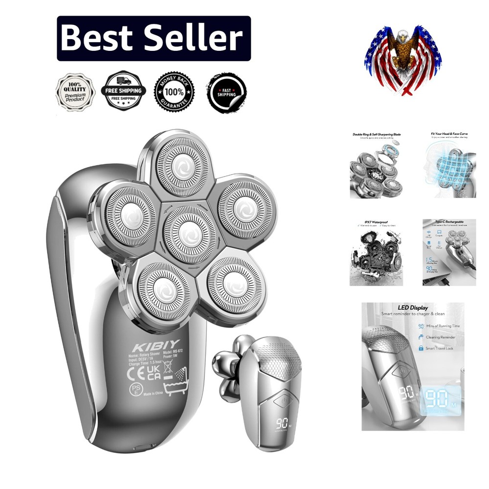 Industry Leader Electric Head Shaver for Men - Ultimate Grooming Solution