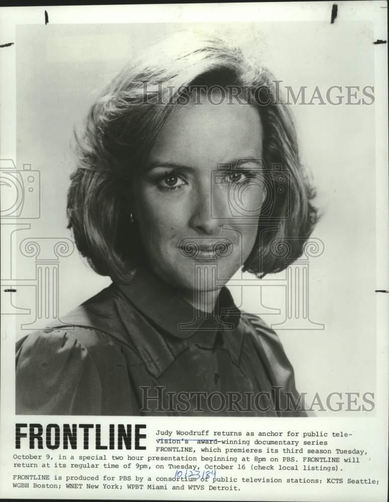 Press Photo Frontline news anchor Judy Woodruff - tup05013