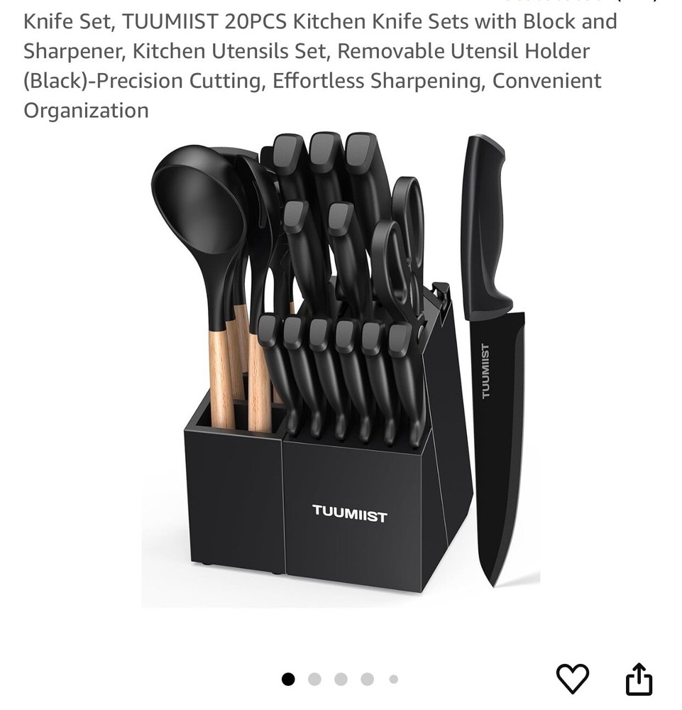 Stainless Steel Knife Set for Professional Kitchen Use