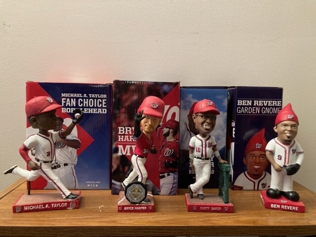 Washington Nationals Bobblehead Set SGA 2016 Taylor Harper Baker Revere Gnome