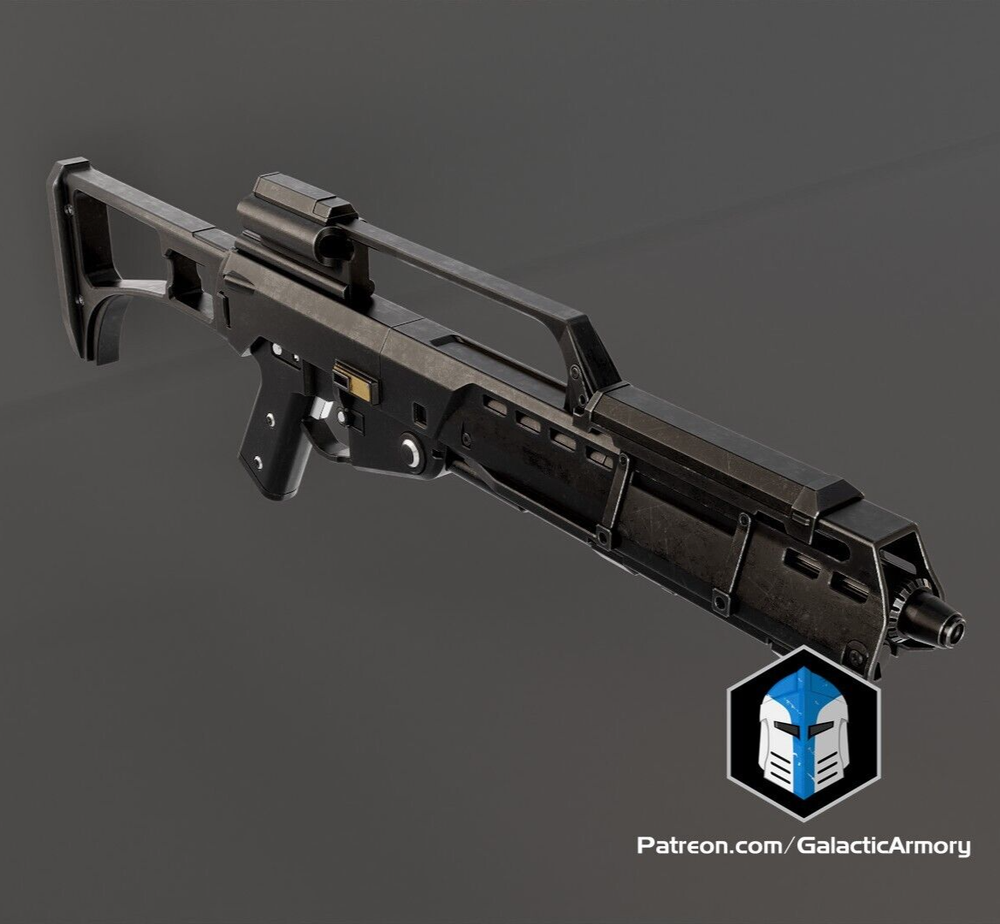 Custom 3D Printed Proton Blaster - SW Galaxies Replica Prop 1:1 (Painted)