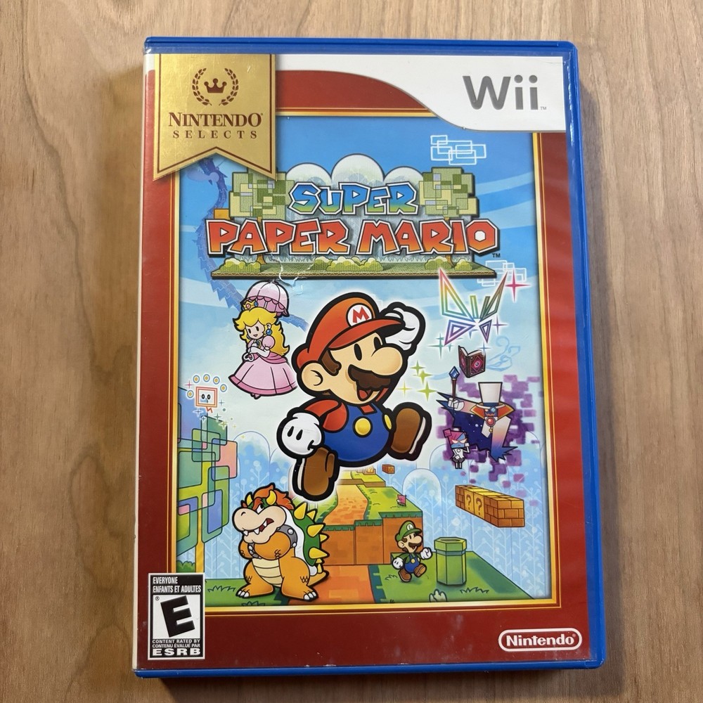Super Paper Mario Nintendo Wii Complete Tested Authentic