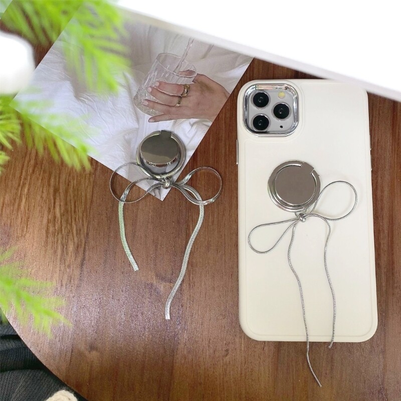 Stylish Bowknot Phone Stand Holder Fashion Accessory Ornament