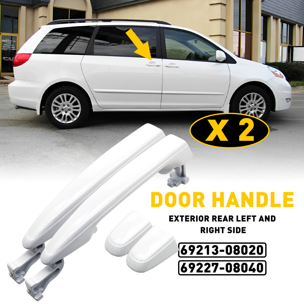 2x For Toyota Sienna Sliding 2004-10 Rear Left+Right Door Door Handle 6921308020