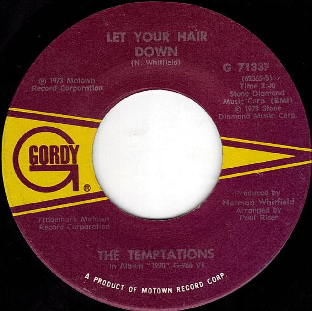 The Temptations - Let Your Hair Down - Gordy - G 7133F - 7