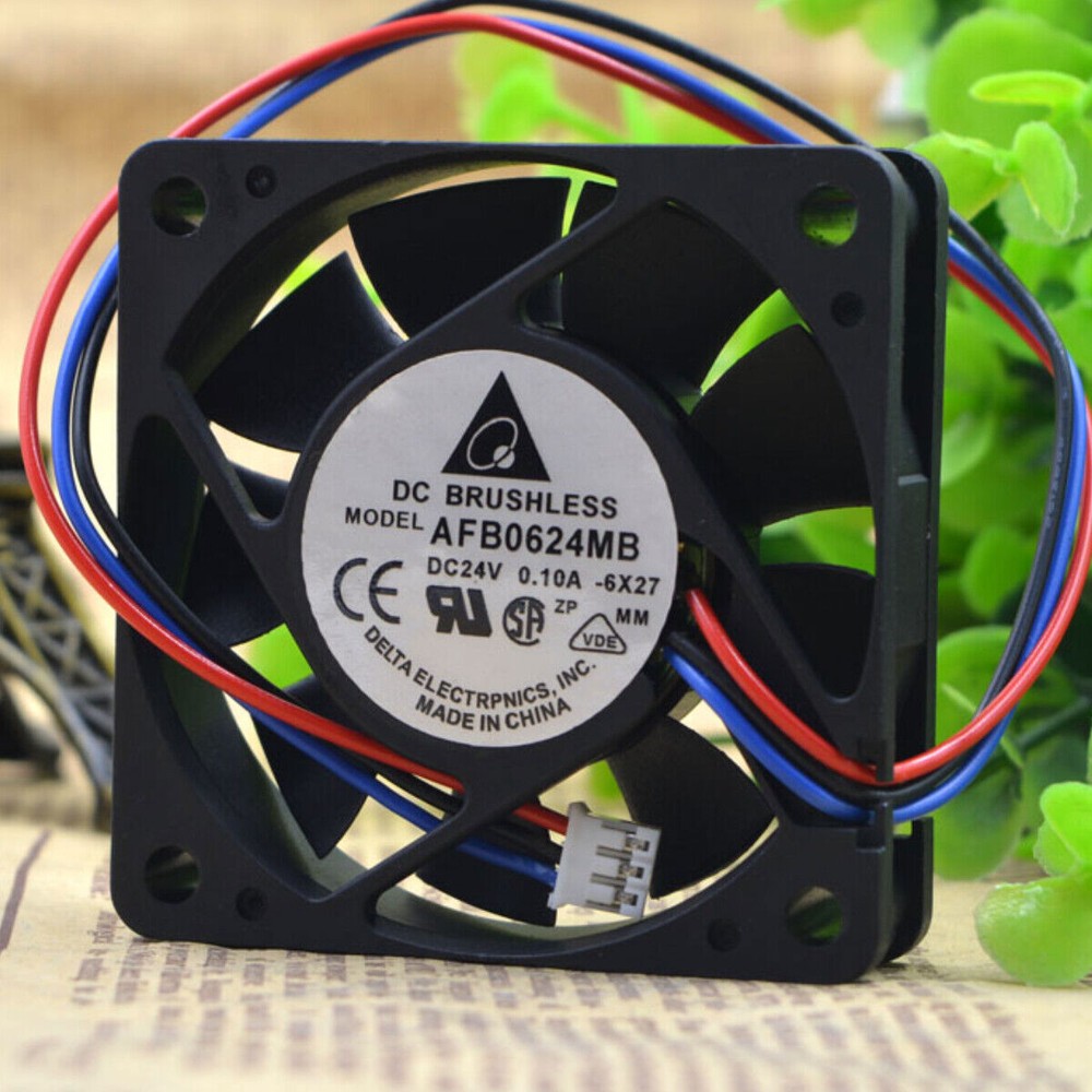DELTA AFB0624MB 6015 6CM 24V 0.10A Chassis Cooling Industrial Fan Mute
