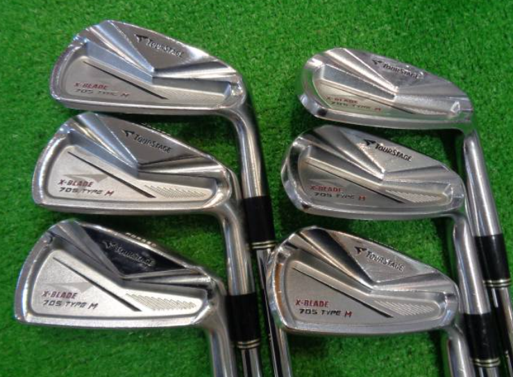 Bridgestone Tour Stage X-Blade 705 Type-M Iron Set 5-PW Steel Stiff RH 6pcs
