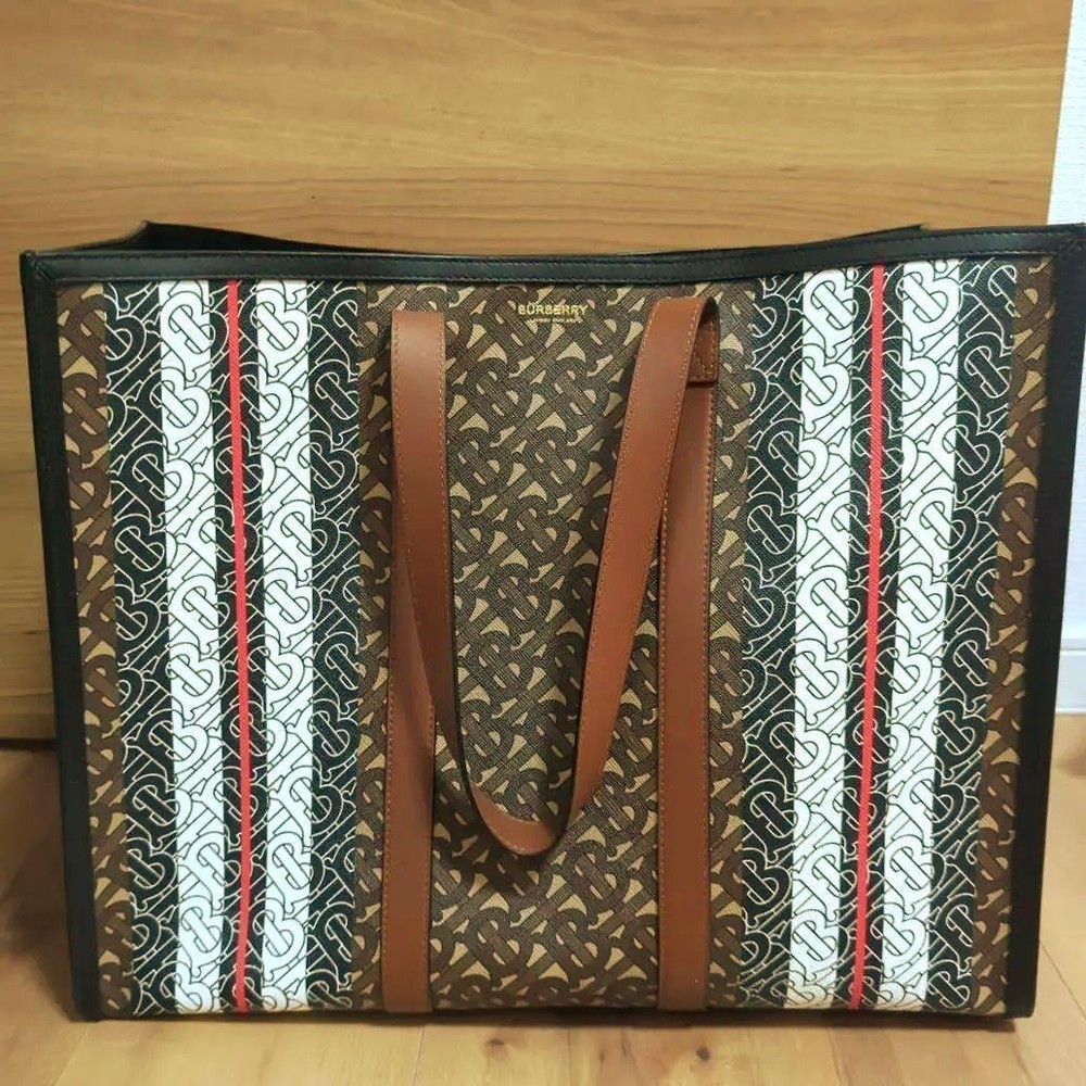 Burberry Tb Logo Tote Bag With