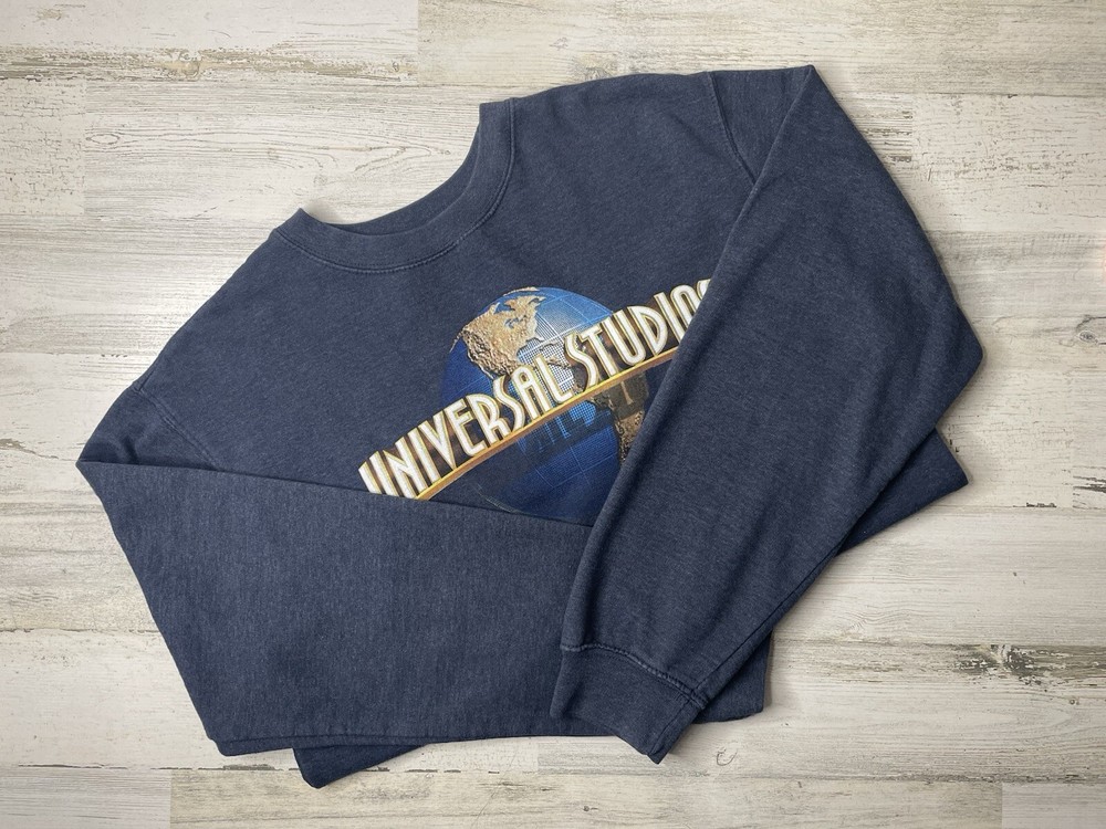 UNIVERSAL STUDIOS Blue Crew Neck Sweatshirt by Independent Trading Co Size M Excellent Condition