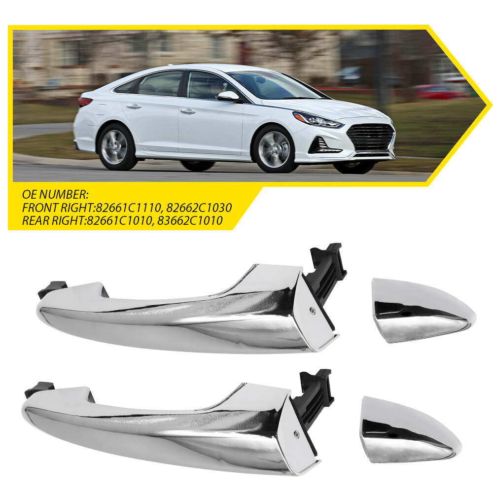 Exterior Door Handles Chrome Front Right for Rear Side Sonata Hyundai 2015-2018