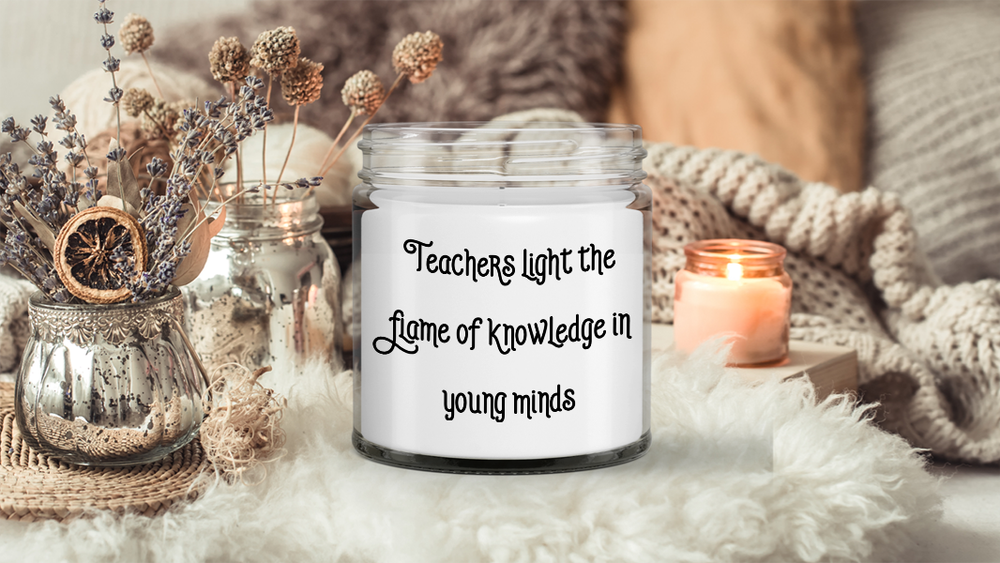 Gift for Teacher, sentimental candle