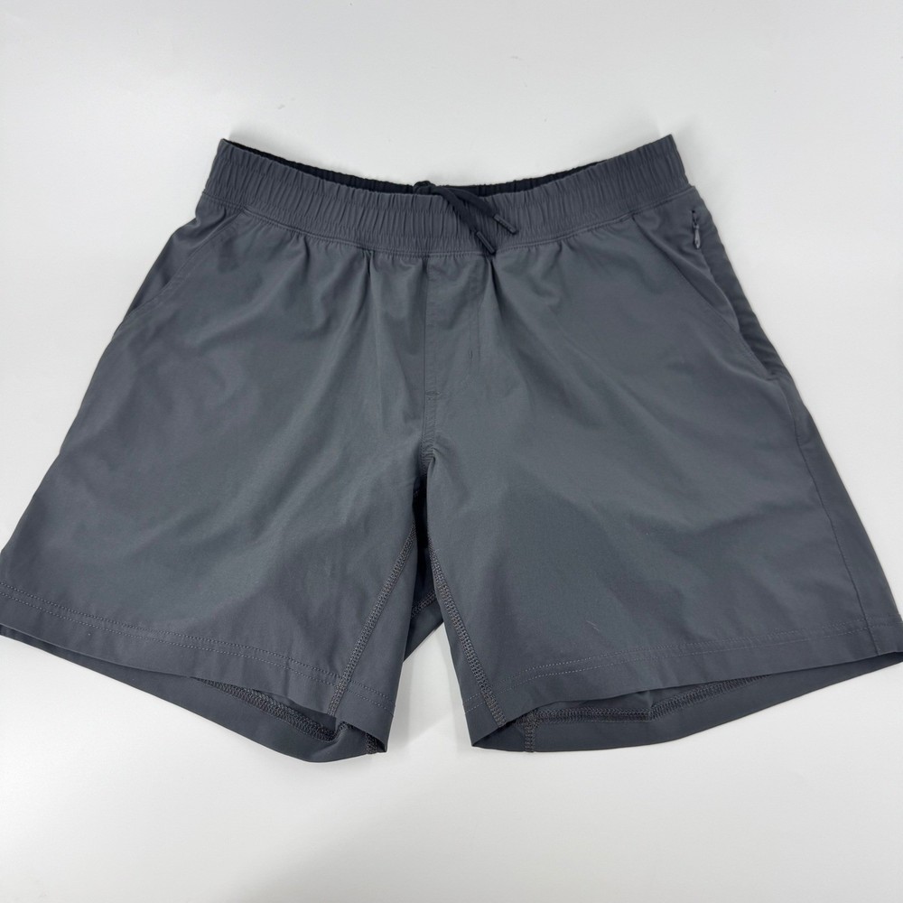 RHONE Men's M/M Athletic Shorts Gray Elastic Waist Drawstring Pockets