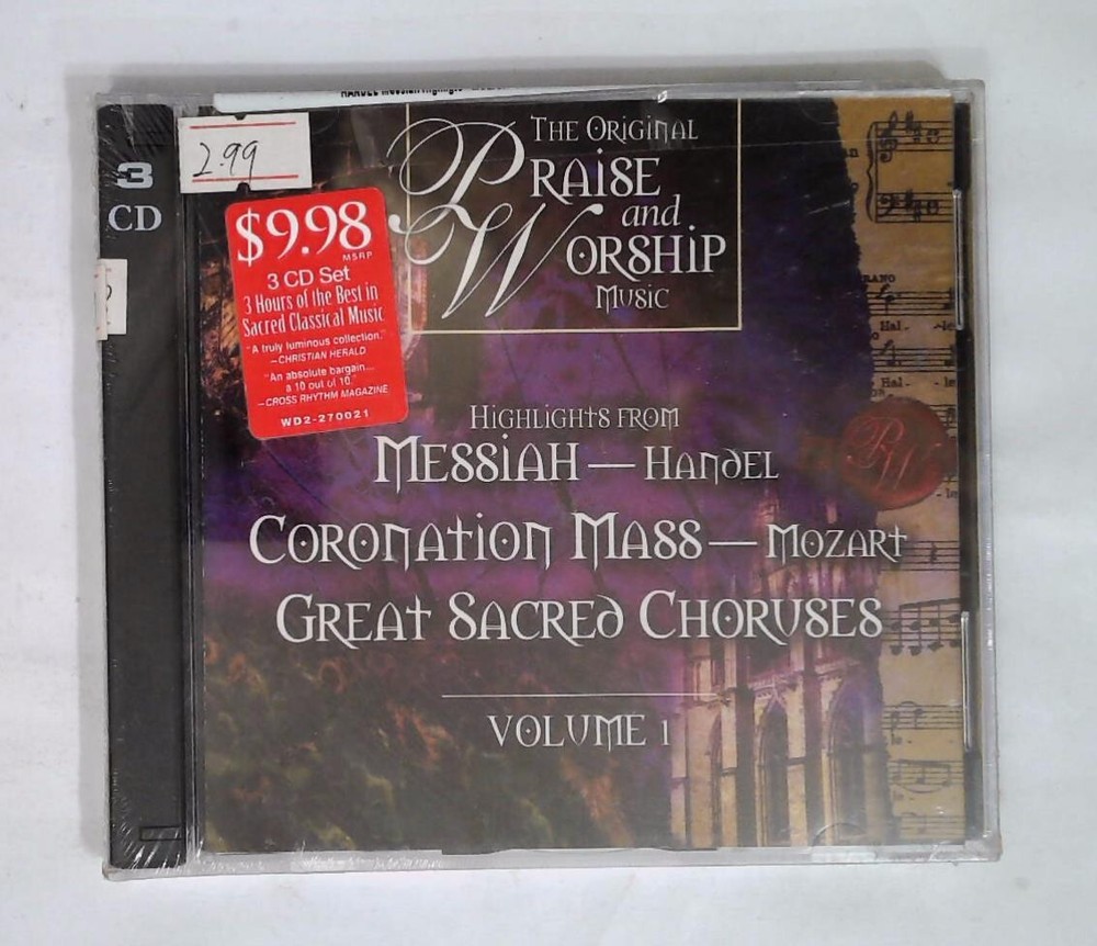 Original Praise & Worship Music 3CD Compilation Sealed Unknown Artist