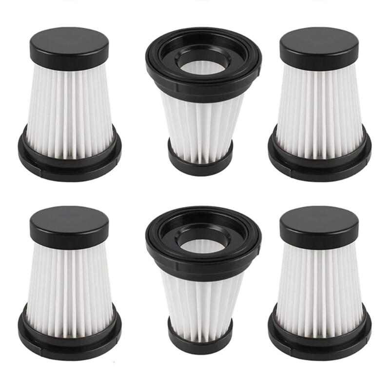 6-piece vacuum filter and accessory kit for cleaning