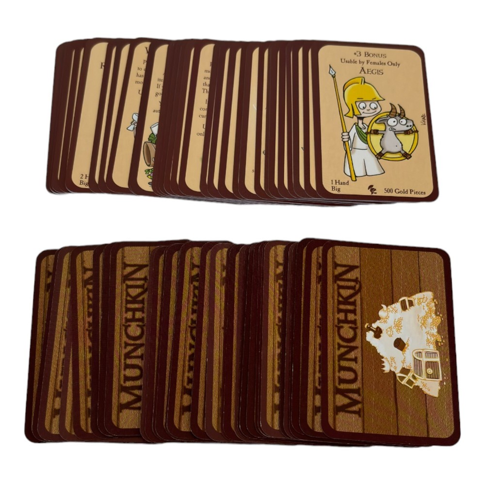72 Replacement Treasure Cards Munchkin Legends 1 Deluxe Deck Steve Jackson Games