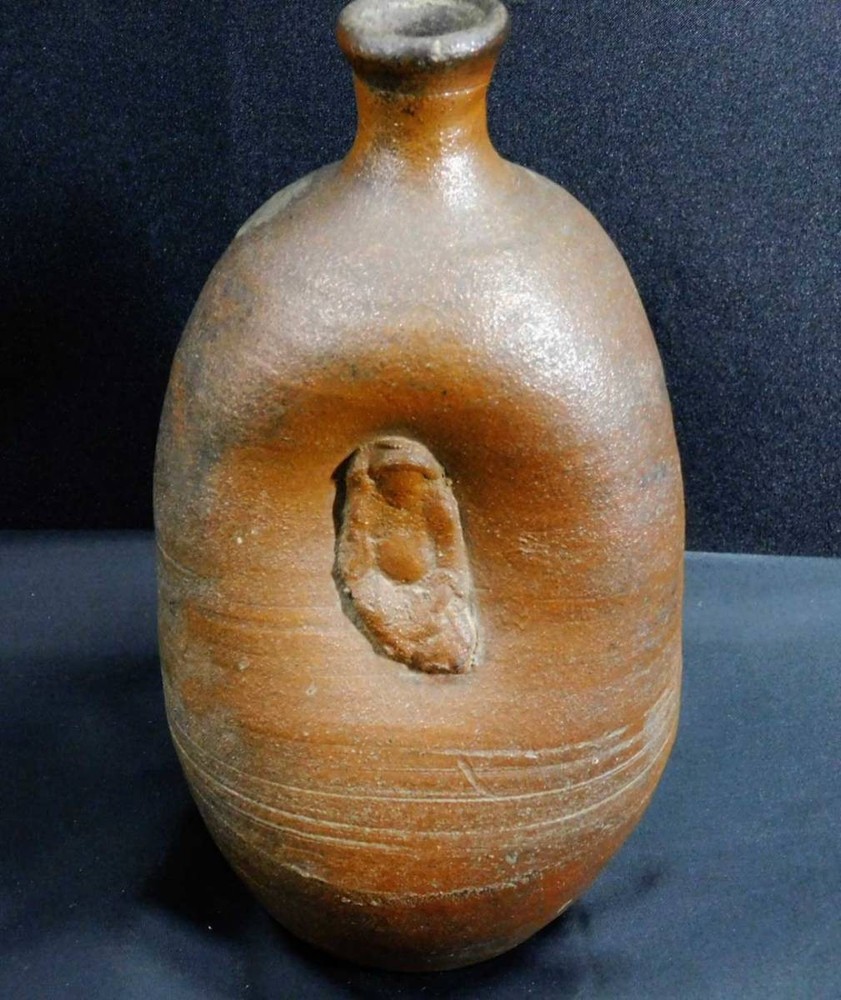 Bizen Doll Sake Bottle No2 Edo Period Small Imperfections Good Condition
